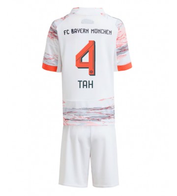 Bayern Munich Jonathan Tah #4 Segunda Equipación Niños 2025-26 Manga Corta (+ Pantalones cortos)